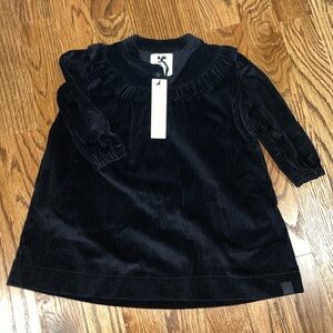 4T Black Corduroy Dress Omani Mini Dress / Never worn